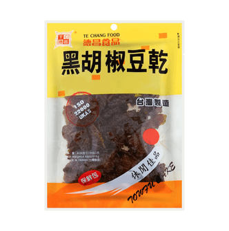 台湾德昌食品 黑胡椒豆干 115g