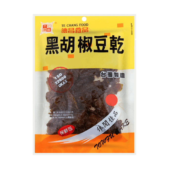 TECHANG FOOD Tofu Cake Black Pepper Flavor 115g