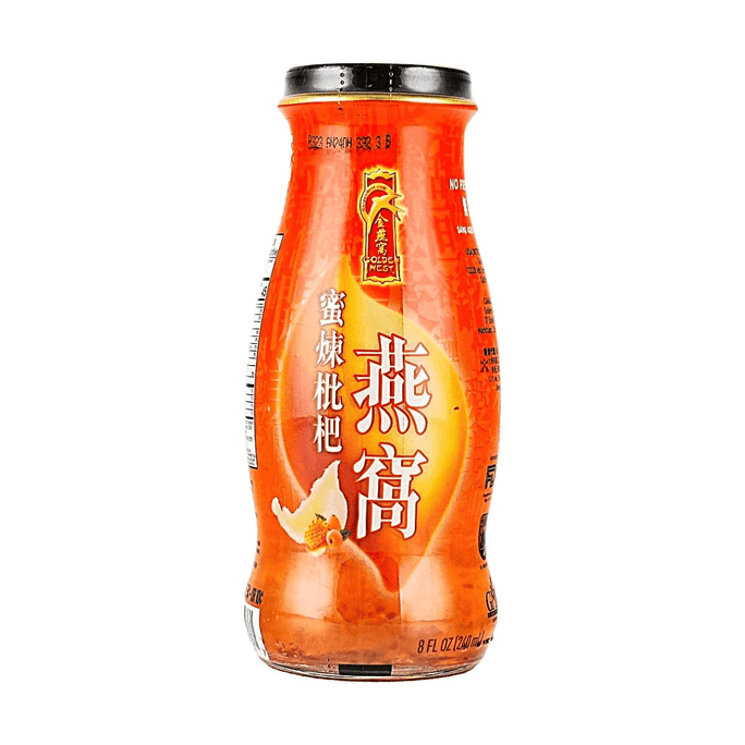 アメリカGOLDEN NEST 金燕窩蜜煉氷糖枇杷即食燕窩飲料 240ml 燕窩エキス配合 のど潤い・乾燥対策 日常滋補 ボトル入り飲料