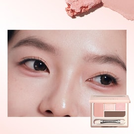 JUDYDOLL橘朵 四色多用卧蚕盘 提亮下至四色眼影盘 珠光亮片高光 #01 粉灵动 立体膨胀肉桂粉 冷皮/橄榄皮