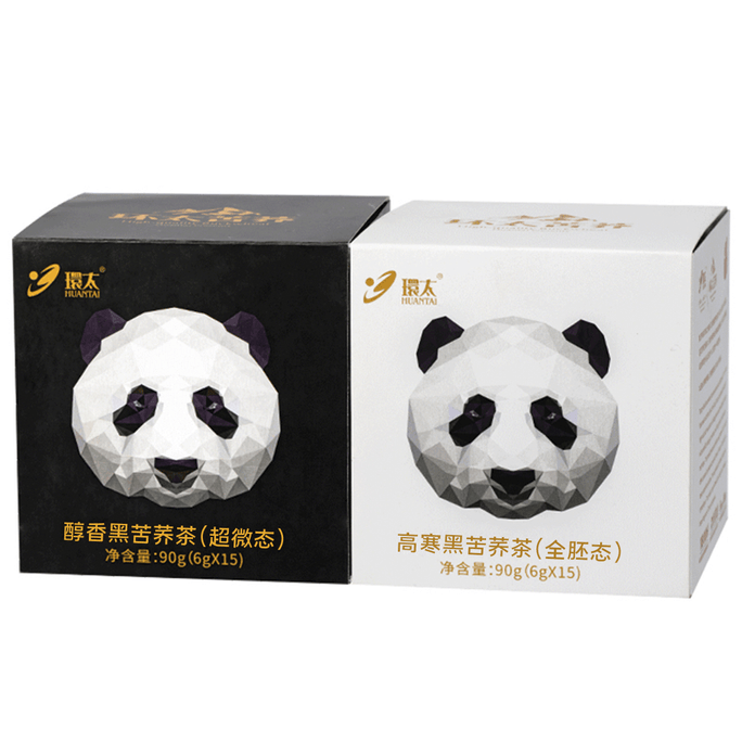 Buckwheat Tea Panda Small Square Box 30 Packs 90g*2