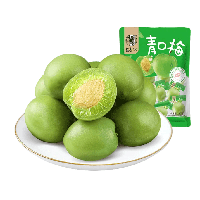 [중국에서 온 다이렉트 메일] Huawei Heng Sour Plum Snacks Plum Bag Preserved Fruits Green-mouthed Plums 120g