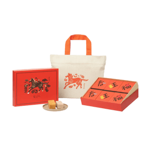 微熱山丘 春旺福鳳梨酥禮盒 500g【芭娜娜餅乾*6+鳳梨酥*4+蘋果酥*4枚】【送禮袋】【新年限定年貨禮盒】【春節年貨必買】