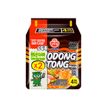오동통면 매콤한 해물 우동맛 한국식 라면 120g*4