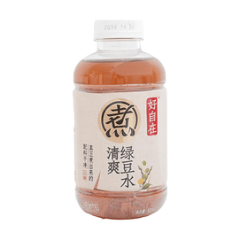 元气森林 自在水 清爽绿豆水 500ml【配料干净 0白砂糖】【清热解毒消水肿】【火锅大餐必备】