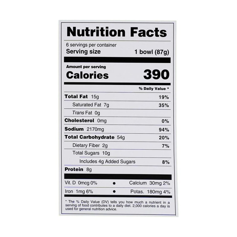 베트남 인스턴트 라면, 신맛과 매운맛 새우맛, 3.1온스* 6그릇 5