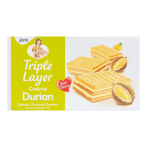 Triple Layer Durian Flavor Sandwich Biscuits, 5.71 oz