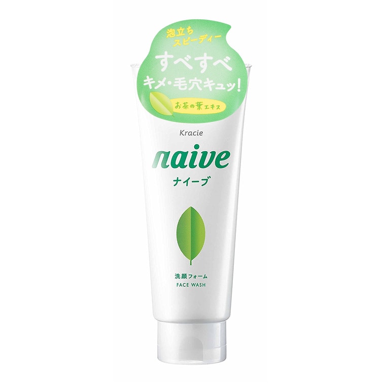 NAIVE Facial Cleansing Foam Green Tea 130g 7