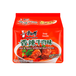 インスタンドラーメン辛口味漬け牛肉5袋入525g