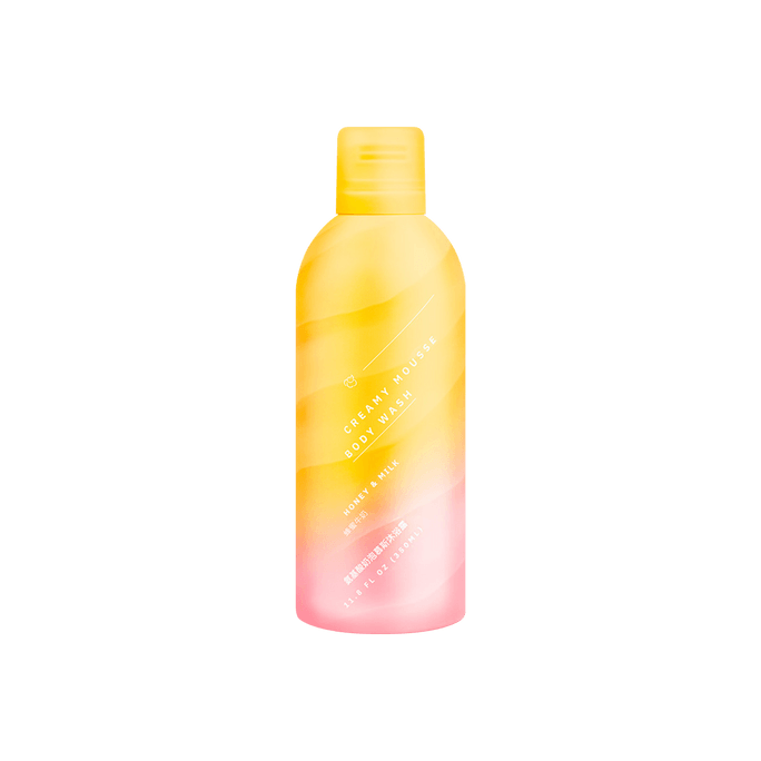 Amino Acid Foaming Shower Gel / Body Wash 350ml Honey Milky