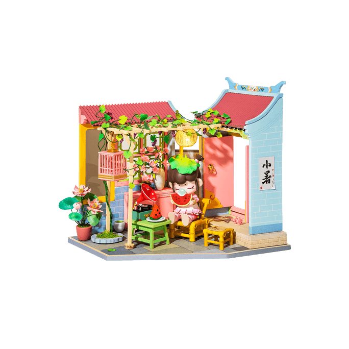 3D Puzzle DIY Model Kits Miniature Dollhouse - Nanci's Summer Time (Including One Figure Doll)