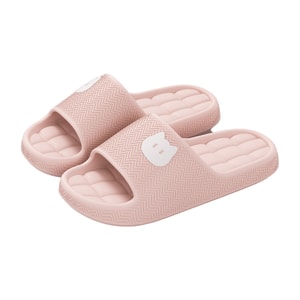 Women's Casual Slippers Cute Cat Design - Pink Size EU 35-36