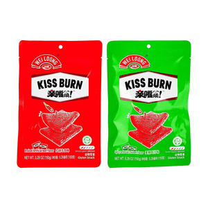Kiss Burn Latiao 소고기 조림맛+매콤한 닭고기맛, 10.58 oz【2가지 맛 2가지 콤보팩】【어린 시절의 추억】