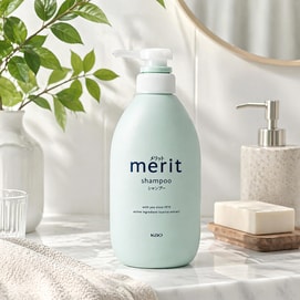 Merit Shampoo Gentle Scalp Care Oil Control Refreshing Daily Family Use 450ml