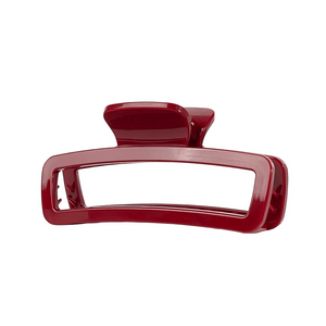 [중국 직배송] 밀리 프렌치 라이트 럭셔리 앵커 레드 헤어 클립 (뒷머리용), 새해 헤어 액세서리 [사각형 속이 빈 디자인] 11.5cm*1