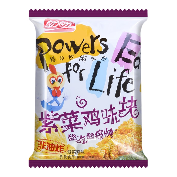 盼盼 紫菜鸡味块 105g 非油炸膨化食品