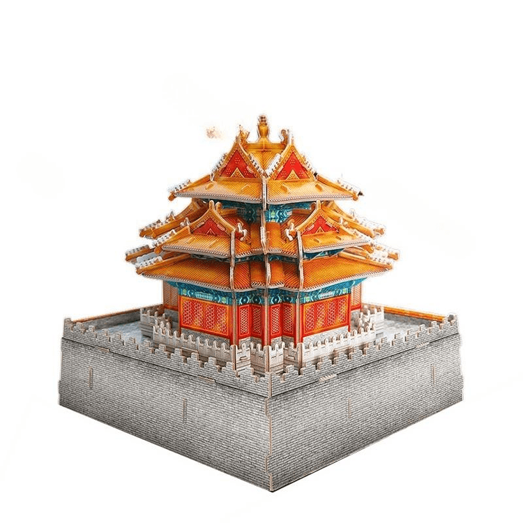中國直郵】 故宮淘寶上新了故宮3D建築模型成年人減壓立體拼圖角樓20.2