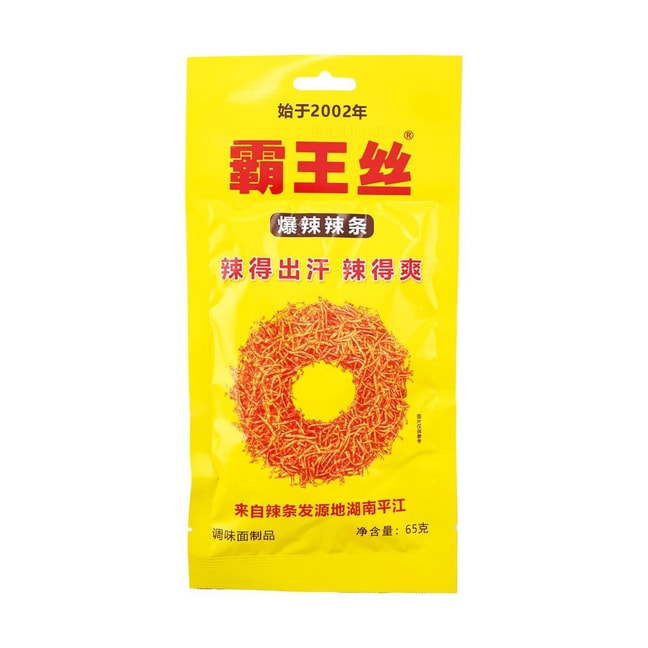玉峰 霸王丝 爆辣变态辣辣条 65g 【正宗湖南平江特产】【童年回忆】
