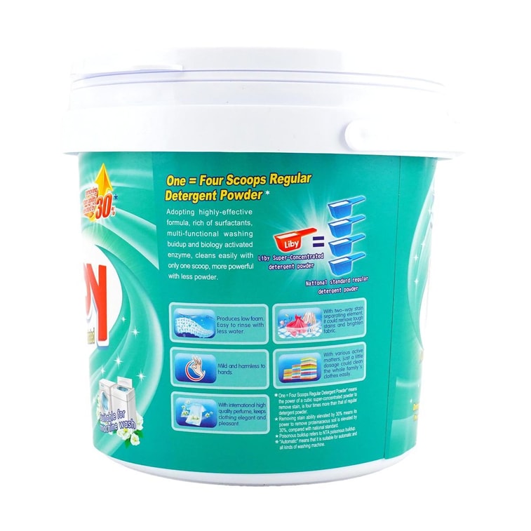 立白 超浓缩粉 超值大桶洗衣粉 可手洗可机洗 900g 6