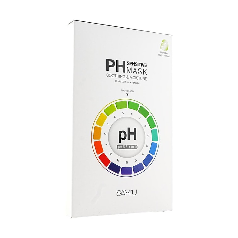 pH 민감성 마스크, 5매/박스 - 진정 및 보습 | 막힌 모공 개선 | 민감성 피부를 위한 애프터 선 레스큐 4