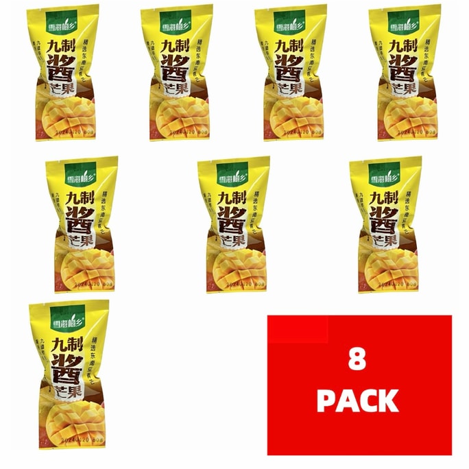 雪海梅香9加工マンゴーソース8袋約380グラム（±20グラム）