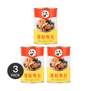 Panda 四鲜烤麸罐头 下饭菜 354g *3【3份超值装】【上海风味】【开罐即食】