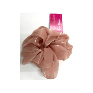 Guppy大号欧根纱发圈 1个 粉色 发圈 扎发造型 柔软材质 时尚发饰 浪漫风格 日常使用 女士用品