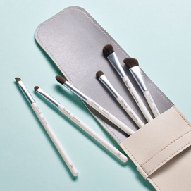 Eye Makeup Brush Kit, 6pcs - Professional Eye/Eyebrow/Contour Brushes | Pouch Included​