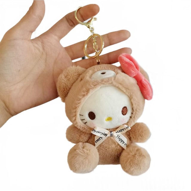 The Dollhouse Lux - Hello Kitty and Gucci collab 2014! This keychain charm  is now a pendant on a sterling silver chain. Adorable! • • • •  #thedollhouselux #designsbythedollhouselux #buttonjewelry  #sustainablefashion #whyfitinwhenyou
