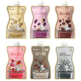 CHANGE FIT Protein Shake Variety On-The-Go Convenient Shake Pouch Delicious Flavors Made in Korea 6 Pack of 50g Per Pack