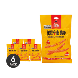 【超值装】佳龙 糯辣条 麻辣味 102g*6【童年味道】