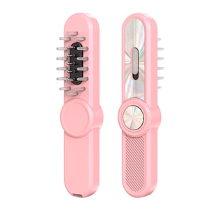 Electric Scalp Massager with Red Blue Light pink 1Unit