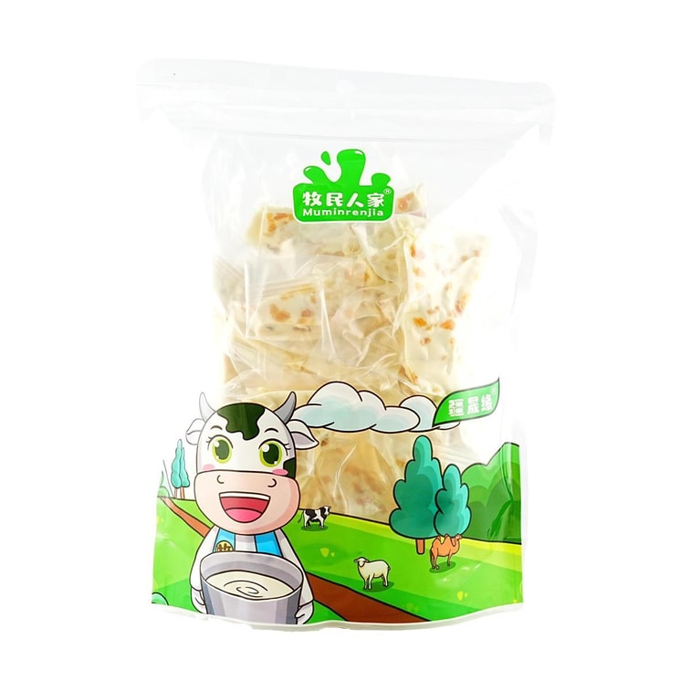 牧民人家 千层奶皮 黄桃味 500g【内蒙古特产奶皮子】 6