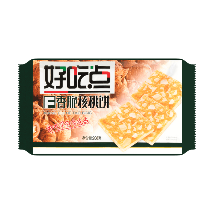 达利园 好吃点 香脆核桃饼 208g