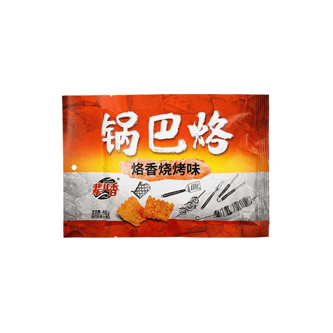 【中国直送】Yierxiang Guabaolao BBQ風味のコーンクリスピーライススナック カジュアル インターネット セレブ 食品 オフィス 寮 子供用 クラッカー スナック 42g*1袋