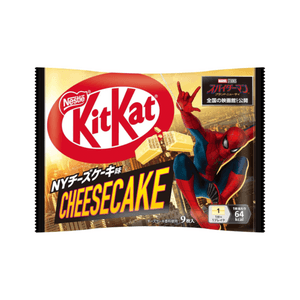 일본 NESTLE KIT KAT 기간 한정 스파이더맨 NY 치즈맛 초콜릿 웨하스 9개입