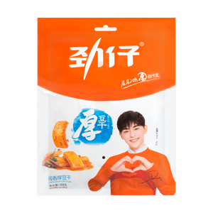 华文食品 劲仔厚豆干 酱香味 108g 【湖南特产 酱香浓郁】