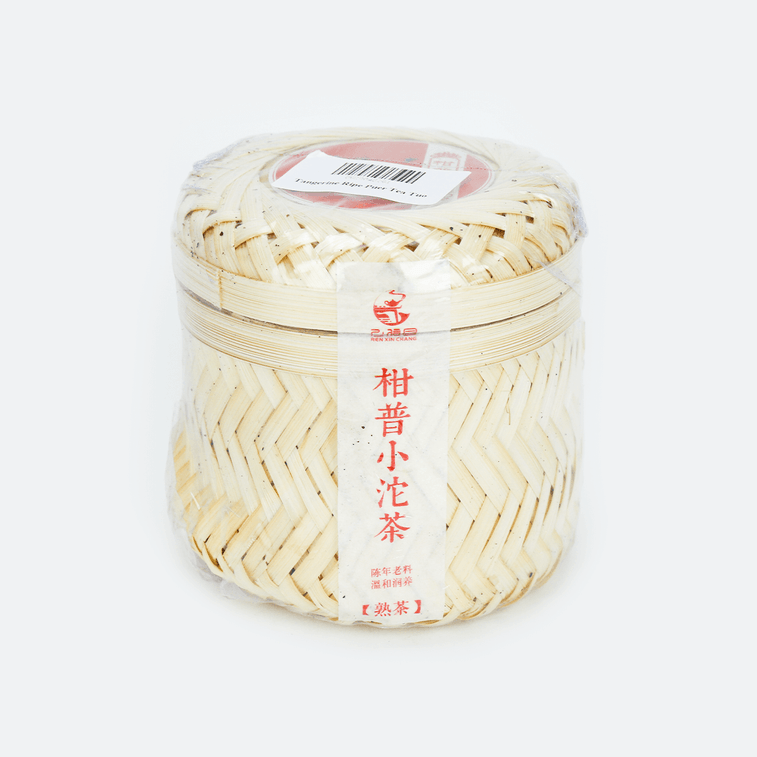 仁新昌雲南マンダリン普陀プーアル熟沱茶 380g 竹籠入り 5