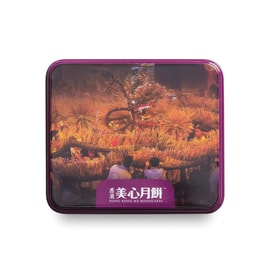 【Best Price】Check-In Hong Kong Style Mini Mooncake Gift Box, 2 Pieces 4.93 oz [Classic Lotus Seed Paste with Egg Yolk]