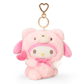 Sanrio Angel Bear Series Plush Keychain Charm [My Melody]
