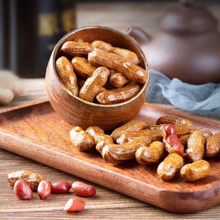 오리찜, 땅콩, 삶은 땅콩, 껍질째 볶은 매운 땅콩, 야채찜, 약 100g (5팩) 4