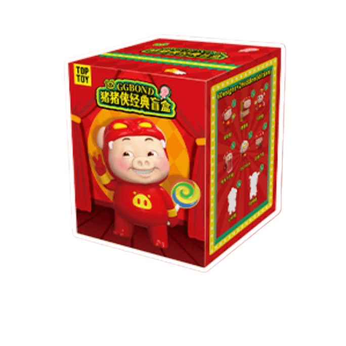 【中国直邮】 TOP TOY TOPTOY 猪猪侠盲盒经典手办 9cm*1个