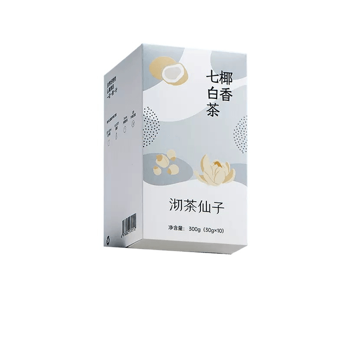 Coconut Fragrant Seven White Tea Moisturizing And Nourishing Lotus Seed Lily Gorgon Almond Health Tea Bag 300g*1 Box