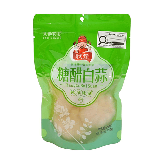 状元 糖醋白蒜 350g【纯净腌制】【酸甜爽口】
