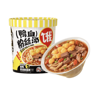 All Staff Hungry Nanjing Duck Blood Vermicelli Soup Convenient Fast Food Barrel 173g * 3 Barrels