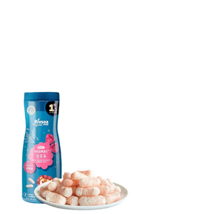 Beginner Level: Anthocyanin Creates A Light And Sweet Flavor. Infant Organic Rice And Duck Raw-made Puff Pastry Strips. Baby Snack Without Added White Sugar (32g Per Pack). Raspberry Flavor.