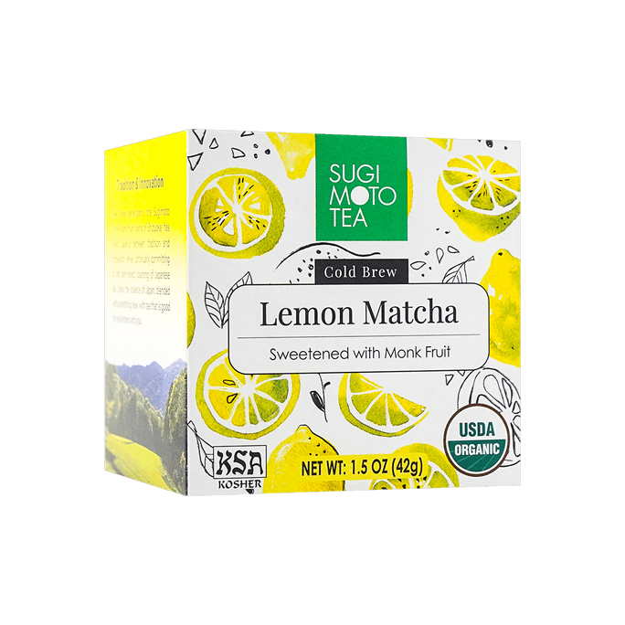 【新品首发】日本SUGIMOTO有机柠檬抹茶冲饮 42g