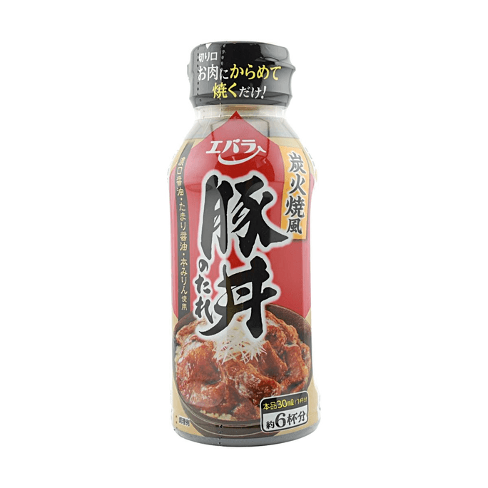 日本EBARA荏原 豚丼素豬肉蓋飯醬 200ml【炭火燒風味】【濃郁醬香】