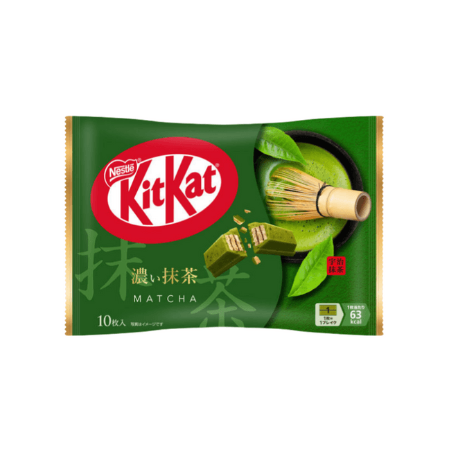 日本 NESTLE KIT KAT季节限定 超浓郁抹茶口味巧克力威化 10枚装