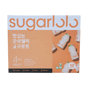 마실 수 있는 곤약 젤리 요거트 맛, 5.29 oz * 10팩 [저칼로리 무설탕] [Q-탄력 식감] [비건 & 글루텐 프리]